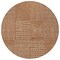 Homeroots 8' Brown And Beige Round Geometric Washable Indoor Outdoor Area Rug 596964 - alternate 3