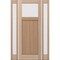 Doornmore CRF-P1G1, 65.25" x 98" ( 36" Door + 2x12" Side) Left Hand, Mahogany Top View Exterior Door CRF-P1G1-SW-3696-G101-SL_1-2_LI - alternate 1