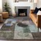 Homeroots 3' X 5' Brown Blue And Green Geometric Washable Indoor Outdoor Area Rug 604306 - alternate 4