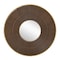 Homeroots 32" Brown And Gold Round Wood And Metal Framed Accent Mirror 485112 - alternate 2