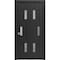 Vdomdoors Sliding Closet Bi-fold Doors Black Solid Core Modern Interior SETE6933BF-BLK-60 x 96 (2* 30x96) - alternate 1