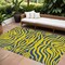 Homeroots 8' X 10' Yellow And Blue Animal Print Washable Indoor Outdoor Area Rug 600717 - alternate 1