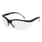 Mcr Safety Safety Glasses, Anti-Scratch, Clear Lens, Black Matte Frame, Half-Frame, 12 PK KD110 - alternate 1