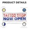 Signmission Tattoo Shop Now Open, 18 Inch x 48 Inch, Vinyl Banner B-30881 - alternate 3