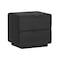 Manhattan Comfort Chrystie 26in Nightstand in Black (2-Drawer) - Set of 2 2-NS016-BK - alternate 4