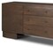 Homeroots 76in Brown Solid Wood Three Drawer Sideboard Soft Close with Two Doors 611029 - alternate 3