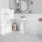 Apollo Tile White 4x12 Bianco Carrara Marble Polished Baseboard Tile Trim 3.33 sqft/case, 10PK APLMCA883PA - alternate 2