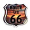 Signmission Route Us 66 Sunset, 18 inch X 18 inch, Vinyl Decal, 2PK SHI-D-2PACK-18-482 - alternate 1