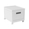 Homeroots 13" White Plastic Filing Cabinet 723063 - alternate 2