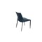 Homeroots Set of Two Navy Blue and Black Faux Leather and Metal Dining Side Chairs, 2PK 719105 - alternate 4