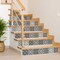 Homeroots 12" X 12" Gray and White Mosaic Peel and Stick Removable Tiles 555905 - alternate 6