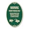 Signmission Warning Permit Parking Only Vehicles Without , 12 In X 18 In Architectural, Heavy Gauge Aluminum A-OV-G-1218-22711 - alternate 1