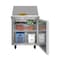 Koolmore 27 in. 1 Door Refrigerated Mega Sandwich Prep Table, 12 Pan Capacity and 7.1  Cu. Ft. of Storage KM-MPTR27-1D - alternate 3