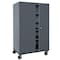 Sandusky Lee Heavy Duty Mobile Welded Steel Storage Cabinet, 46x24x72, Charcoal TA4R462472-02 - alternate 1