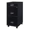 Space Solutions 14.25 in W 3 Drawer Mobile Vertical File Cabinet, Black 17427 - alternate 6