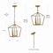 Jonathan Y Ojai 10" 3-Light Iron Classic Modern Pagoda LED Pendant Lantern, Brass Gold JYL7601B - alternate 3