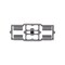 Auveco BMW Moulding Clip, Gray Nylon, 25PK 22140 - alternate 2