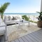 Homeroots 3' X 5' Ivory And Beige Abstract Washable Indoor Outdoor Area Rug 617632 - alternate 3