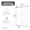 Anzzi Madam Series 76 in. x 50-54 in. Frameless Sliding Shower Door in Matte Black, 3/8 in Clear Glass SD-AZ13-03MB - alternate 4
