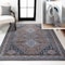 Jonathan Y Dalyan Geometric Medallions Non-Slip Machine-Washable Brown/Blue/Gray 3 ft. x 5 ft. Area Rug WSH101B-3 - alternate 1