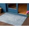Homeroots 3' X 5' Sky Blue Abstract Washable Indoor Outdoor Area Rug 608250 - alternate 1