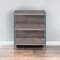 Homeroots 30" Gray Glass and Wood Two Tier Etagere Bookcase 286412 - alternate 2