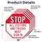 Signmission Stop All Visitors and Trucks Must S, 10 inch X 10 inch, Aluminum Metal Signs, 5PK OC-A-5Pack-10-245 - alternate 3