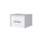 Homeroots 10" White Wood One Drawer Floating Nightstand 546176 - alternate 1