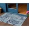 Homeroots 3' X 5' Navy Blue And Ivory Palm Leaf Indoor Outdoor Area Rug 554904 - alternate 3