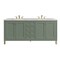 James Martin Vanities Chicago 72 in. Double Vanity, Smokey Celadon, w/ 3 CM Eternal Jasmine Pearl Silestone Top 503-V72-SC-3EJP - alternate 1