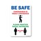 Signmission Public Safety, Be Safe Coronavirus Is Highly Contagious, 18in X 12in Aluminum, OS-NS-A-1218-25456 OS-NS-A-1218-25456 - alternate 1