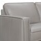 Homeroots Gray Leather L Shaped Three Piece Corner Sectional 548959 - alternate 3