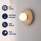 Jonathan Y Tivoli 9.75" Modern Minimalist 1-Light Ovoid Travertine LED Wall Sconce, Light Brown JYL5901A - alternate 6