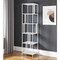 Homeroots 76" White Metal Five Tier Etagere Bookcase 527562 - alternate 2