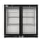 Koolmore 2 Door Back Bar Cooler  Counter Height Glass Door Refrigerator with LED Lighting - 7.4 cu.ft., Black BC-2DSW-BK - alternate 5