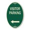 Signmission Reserved Parking Sign Visitor Parking Arrow , 12 In X 18 In Architectural, Heavy Gauge Aluminum A-OV-G-1218-23024 - alternate 1
