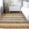 Homeroots 3' X 5' Brown Beige And Ivory Striped Washable Indoor Outdoor Area Rug 598364 - alternate 7