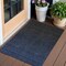 Homeroots 3' X 5' Navy Blue And Charcoal Abstract Washable Indoor Outdoor Area Rug 588954 - alternate 1