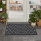 Homeroots 2' X 4' Charcoal And Black Geometric Indoor Outdoor Area Rug 573838 - alternate 2