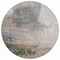 Homeroots 8' Beige And Gray Round Abstract Washable Indoor Outdoor Area Rug 632025 - alternate 3