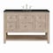 James Martin Vanities Breckenridge 48" Single Vanity, Whitewashed Oak, w/ 3 CM Phantome Eclos Top 330-V48-WWO-3PHT - alternate 1