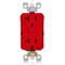 Leviton 20 Amp, Self Test, Non Tamper-Resistant Slim GFCI Outlet with LED Indicator Light GFNT2-R - alternate 1