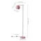Jonathan Y Eva 58.5 in. Mid-Century Modern Metal Adjustable Globe Shade LED Floor Lamp, Pink JYL3088C - alternate 3