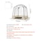 Vevor Pop up Sports Tent 50x50 in Outdoor Clear Bubble Tent Weather Proof Pod 121082 - alternate 3