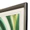 Homeroots Modern Abstract Green Curvy Leaves Silver Framed Wall Art 654102 - alternate 3