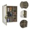 Homeroots 18" Wood Brown Laminate Accent Cabinet With Three Shelves 477662 - alternate 1