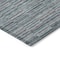Homeroots 5' X 8' Teal Blue Aqua And Gray Striped Washable Indoor Outdoor Area Rug 587939 - alternate 2