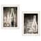 Homeroots Set Of Two Moody Gray Glassware Still Life 1 White Framed Print Kitchen Wall Art, 2PK 406130 - alternate 1