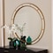 Baxton Studio Ulvi Antique Goldleaf Round Accent Mirror 247-13778-ZORO - alternate 2