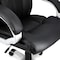 Elama High Back Adjustable Faux Leather Office Chair in Black with Silver Base ELM-F-014 - alternate 3
